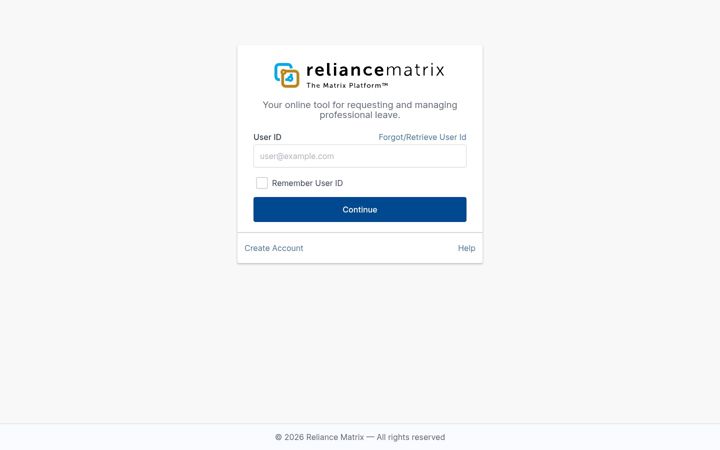 Screenshot of matrixabsence.com