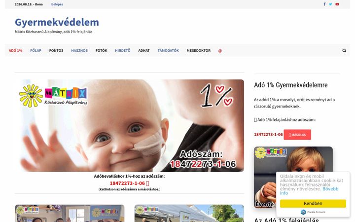 Screenshot of matrixalapitvany.hu