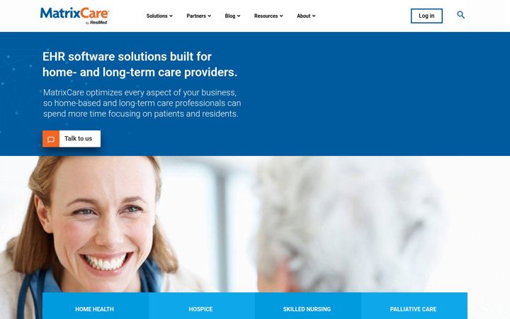 Screenshot του matrixcare.com