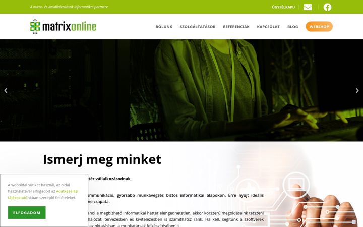 Screenshot του matrixonline.hu