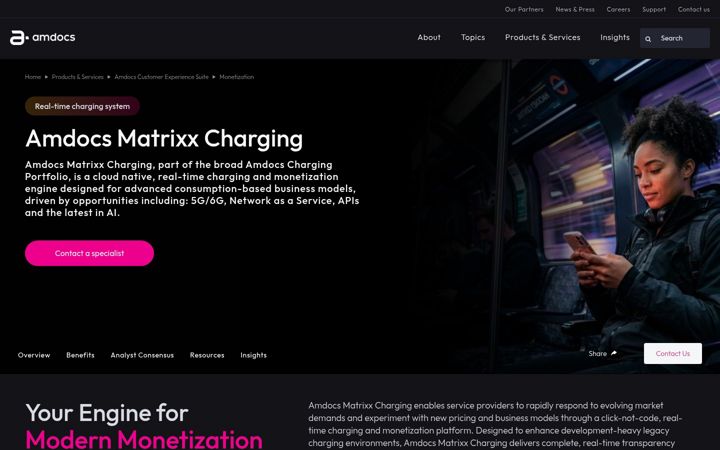 Screenshot of matrixx.com
