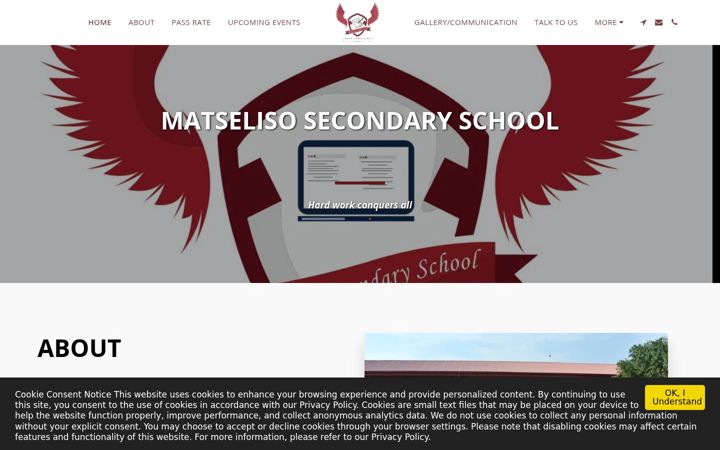 Screenshot of matselisoss.co.za