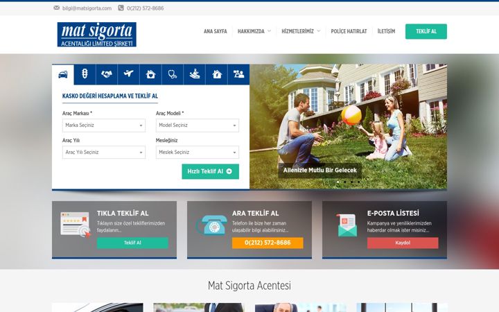 Screenshot of matsigorta.com