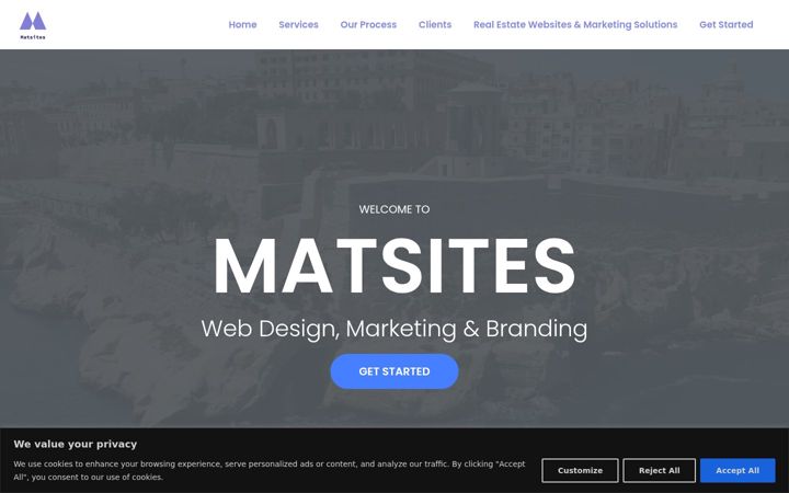Screenshot of matsites.com