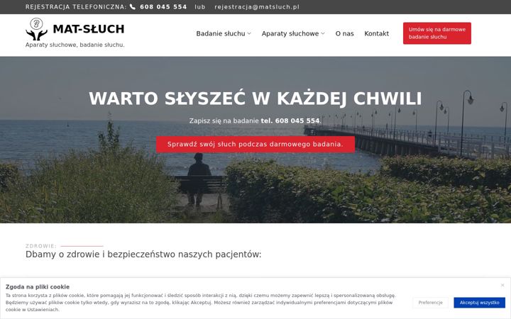 Screenshot of matsluch.pl