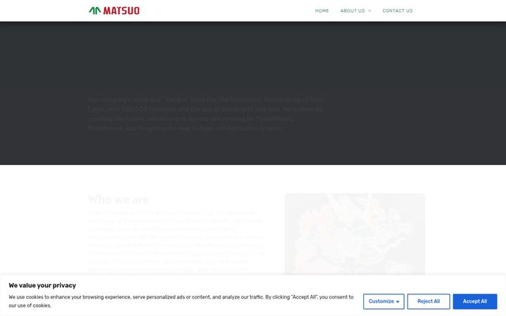 Screenshot of matsuousa.com