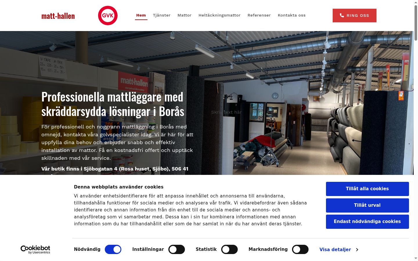 Screenshot tal-banner tal-kunsens muri qabel kwalunkwe interazzjoni