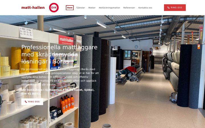 Screenshot of matt-hallen.se