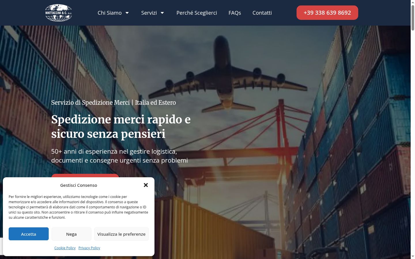 Snímek obrazovky baneru souhlasu zobrazeného před jakoukoli interakcí