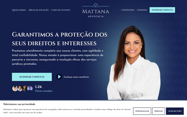 Screenshot of mattanaadvocacia.com