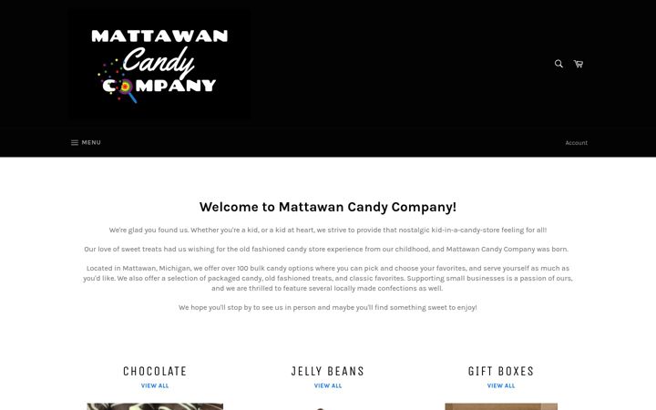 Screenshot of mattawancandy.com