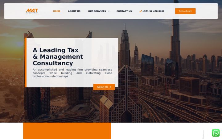 Screenshot of mattaxconsultant.com