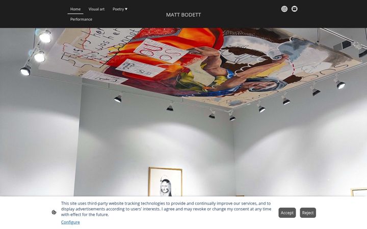 Screenshot of mattbodett.com