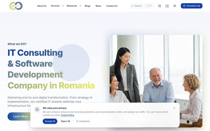 Screenshot of mattealeconsulting.com