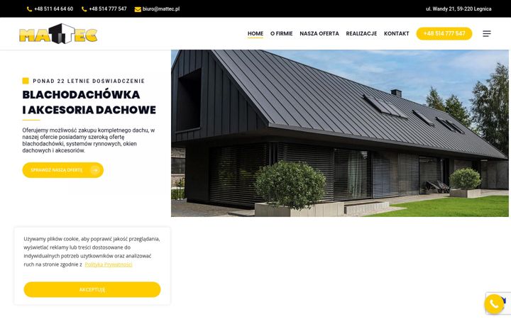 Screenshot of mattec.pl