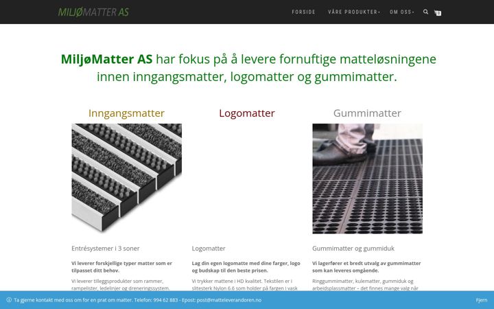 Screenshot of matteleverandoren.no