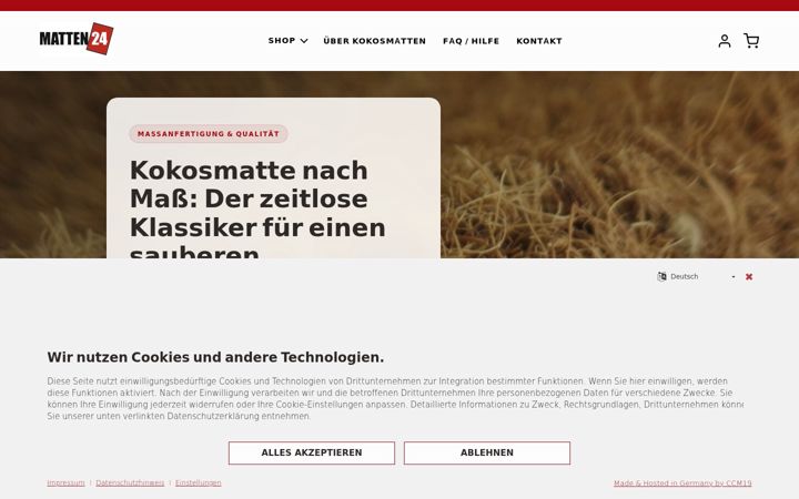 Screenshot of matten24.com