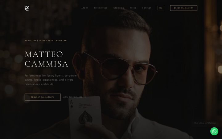 Screenshot of matteocammisa.com