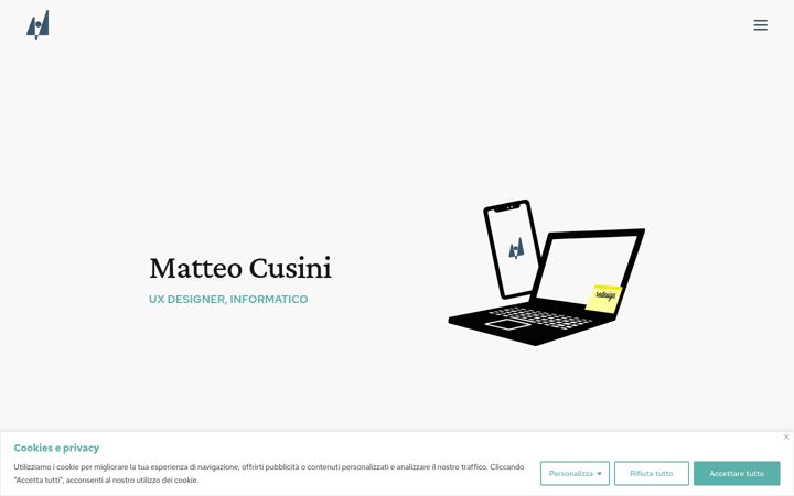 Screenshot of matteocusini.com