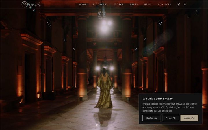 Screenshot of matteopaolettifranzato.com