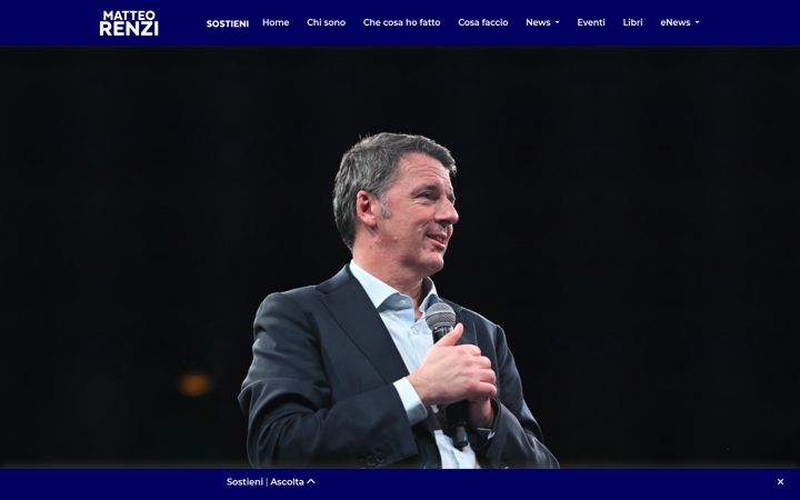 Screenshot of matteorenzi.it