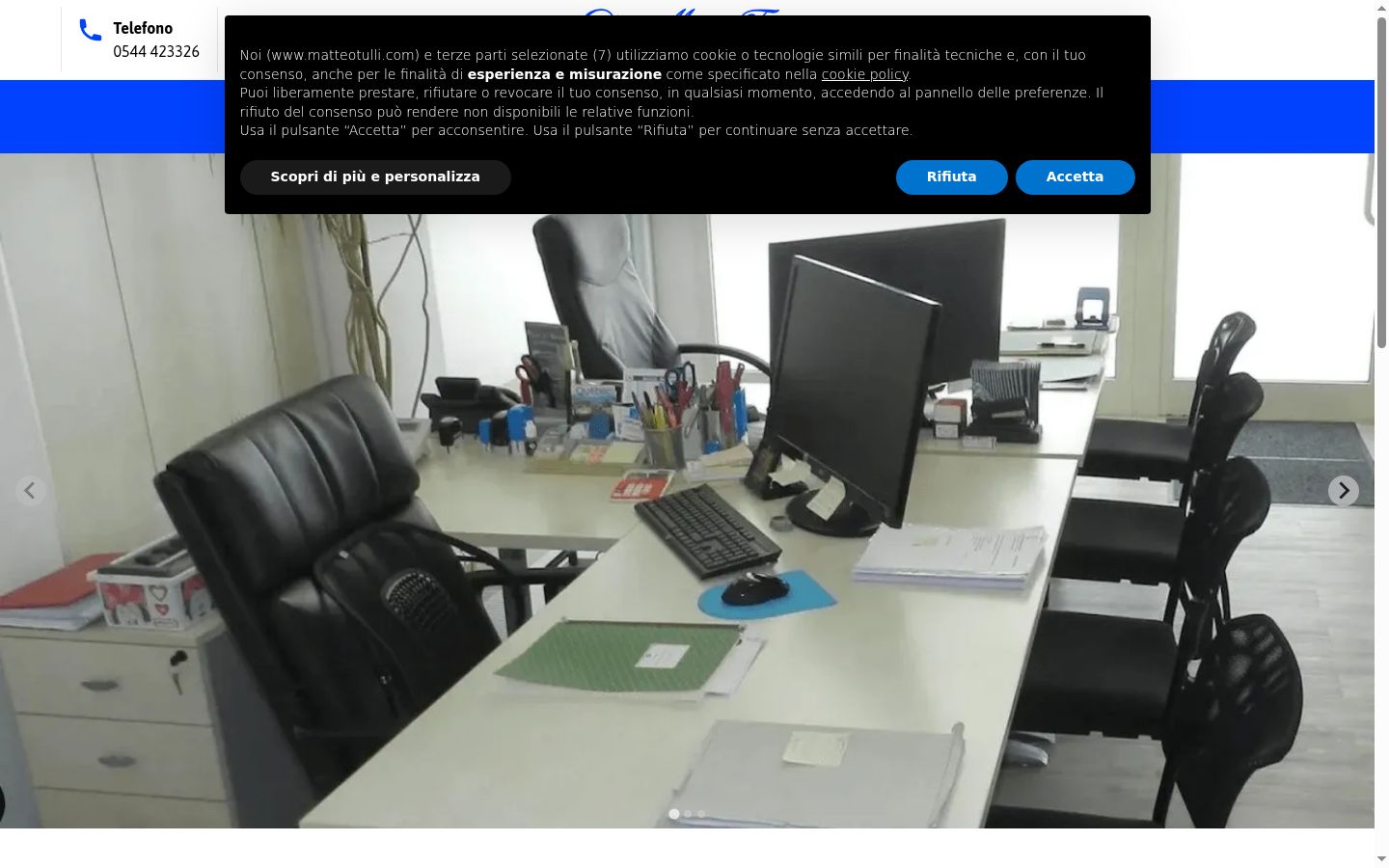 Capture d'écran de la bannière de consentement affichée avant toute interaction