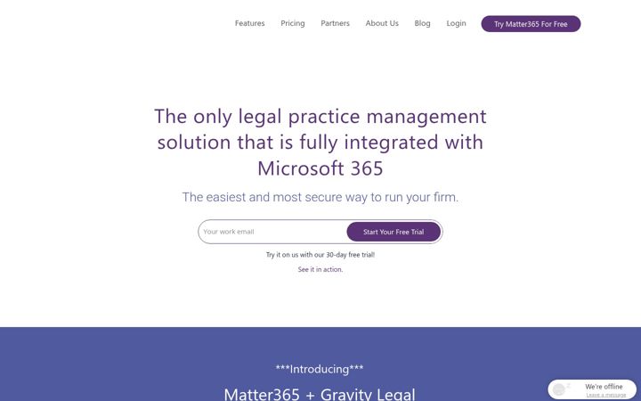 Screenshot of matter365.com