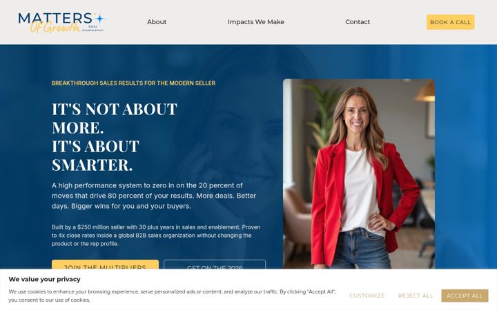 Screenshot of mattersofgrowth.com