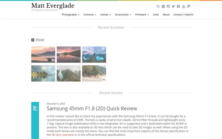 Screenshot of matteverglade.com