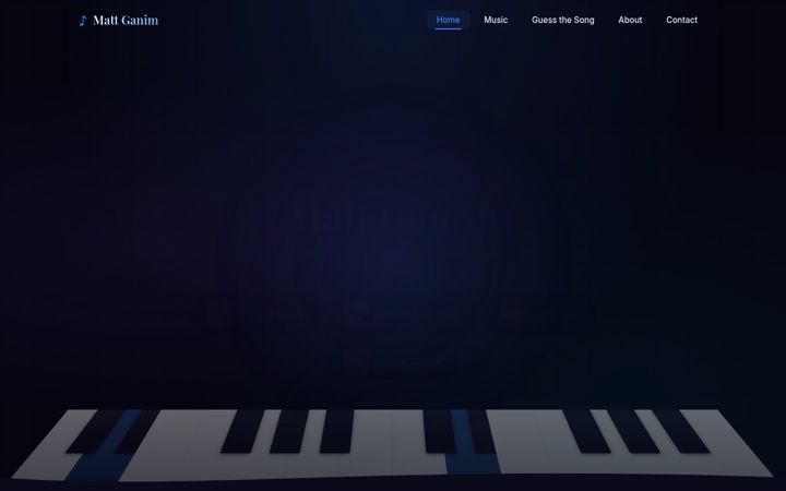 Screenshot of mattganim.com