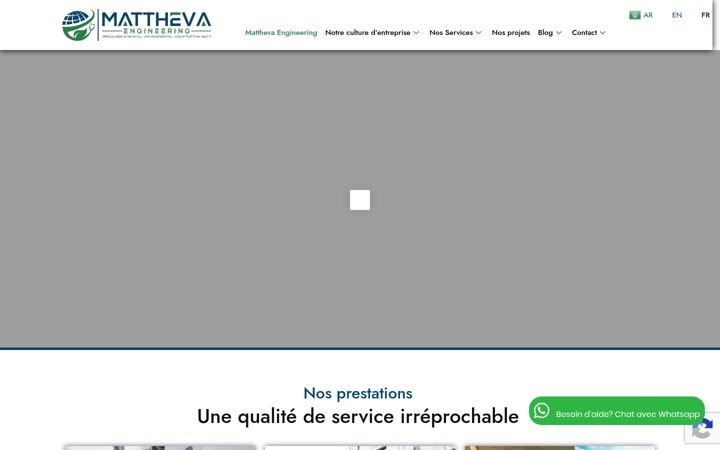 Screenshot of mattheva-engineering.com