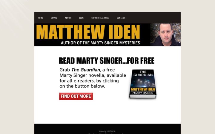 Screenshot of matthew-iden.com