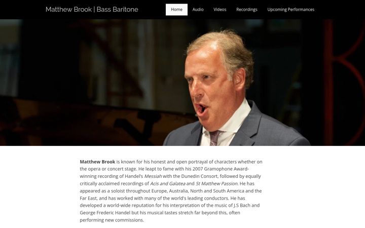 Screenshot of matthewbrook.com