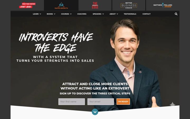 Screenshot of matthewpollard.com