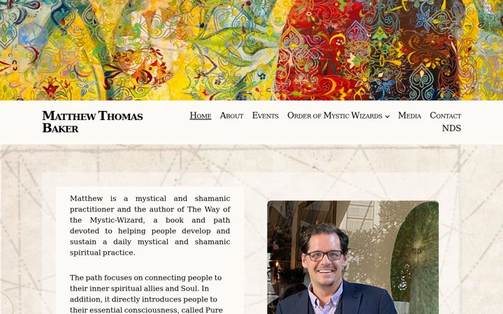 Screenshot of matthewthomasbaker.com