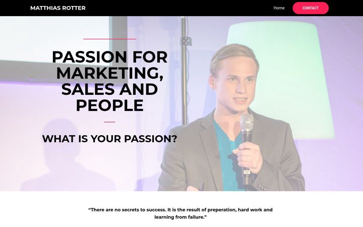 Screenshot of matthias-rotter.com