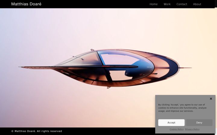 Screenshot of matthiasdoare.com