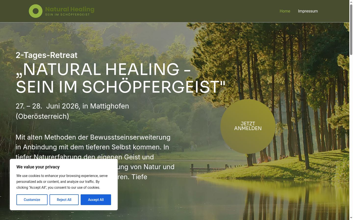 Screenshot tal-banner tal-kunsens muri qabel kwalunkwe interazzjoni