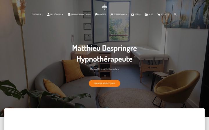 Screenshot of matthieudespringre.com