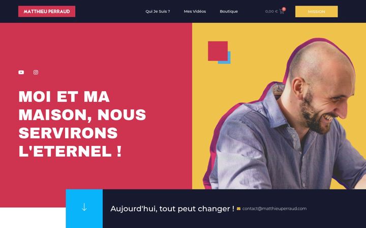 Screenshot of matthieuperraud.com