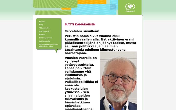 Screenshot of mattikamarainen.com