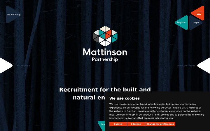 Screenshot of mattinsonpartnership.com
