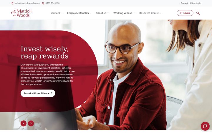 Screenshot of mattioliwoods.com