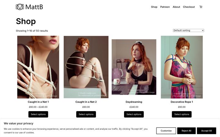 Screenshot of mattjb.com