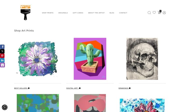 Screenshot of mattpiersonart.com