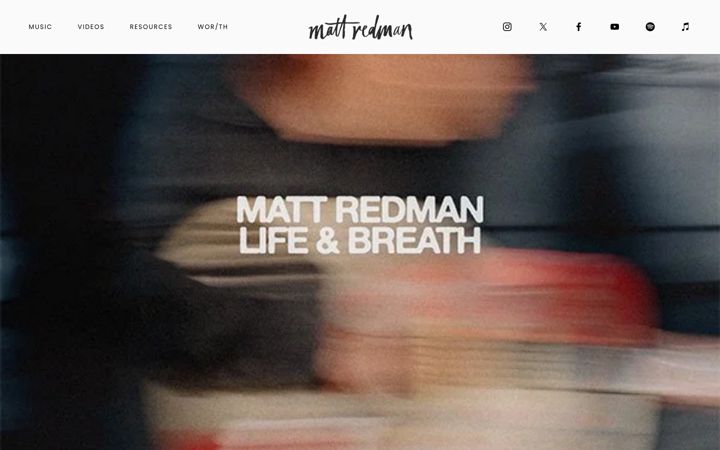 Screenshot of mattredman.com