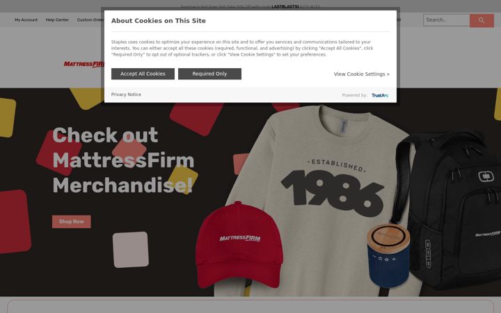 Screenshot of mattressfirmhappystore.com
