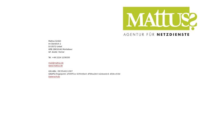 Screenshot of mattus.de
