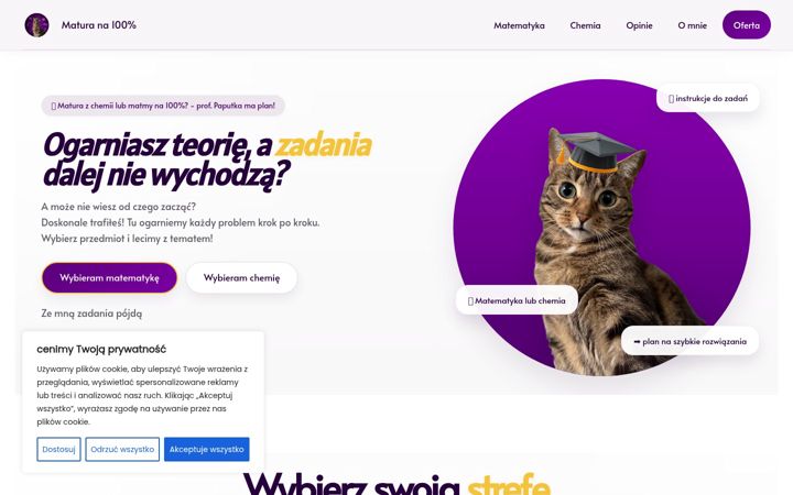 Screenshot of maturana100pro.pl
