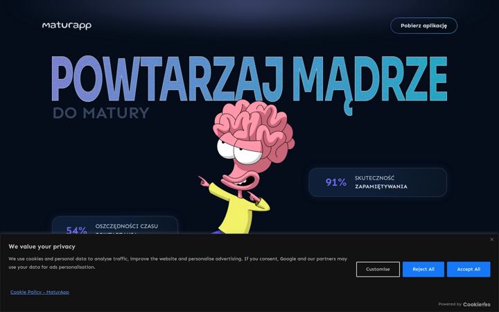 Screenshot of maturapp.pl